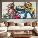 Shai Yossef Style Canvas Art - Joyful African Black Kids