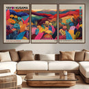 Yayoi Kusama Wall Art Canvas Print, Abstract Art, Large