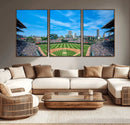 Wrigley Field Chicago Cubs Panoramic Art Multi-Piece Canvas