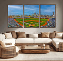 Wrigley Field Chicago Cubs Panoramic Canvas Print –