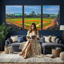 Wrigley Field Chicago Cubs Panoramic Canvas Print –