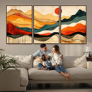 Abstract Mountain Wall Art – Framed Colorful Landscape by MyGreatCanvas | Canvas Wall Art Prints | Photo Prints & Wall Decor