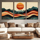 Mountain Triptych Wall Art Canvas Print – Western Nature by MyGreatCanvas | Canvas Wall Art Prints | Photo Prints & Wall Decor