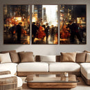 Abstract Jazz Art Wall Art Canvas Print – Colorful Musical