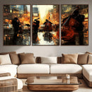 Jazz Wall Art Canvas Print – Colorful Musical Instrument