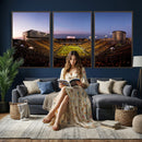 Iowa Hawkeyes Kinnick Stadium Wall Art Canvas Print, Framed