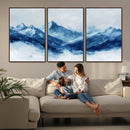 Blue Mountains Wall Art – Framed Snowy Range Canvas Artwork, by MyGreatCanvas | Canvas Wall Art Prints | Photo Prints & Wall Decor
