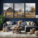 Rustic Autumn Farmhouse Wall Art Canvas Print – Serene