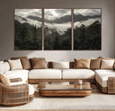 Moody Forest Wall Art – Framed Mountain Fog Canvas Artwork, by MyGreatCanvas | Canvas Wall Art Prints | Photo Prints & Wall Decor