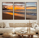 Tropical Beach Wall Art – Framed Sunset Ocean Canvas by MyGreatCanvas | Canvas Wall Art Prints | Photo Prints & Wall Decor
