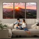 Mountain Sunrise Wall Art Canvas Print – Alpine Ridge