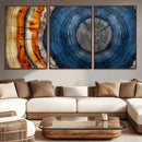 Abstract Tree Rings Wall Art Canvas Print – Modern Wood by MyGreatCanvas | Canvas Wall Art Prints | Photo Prints & Wall Decor