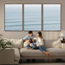 Ocean Waves Wall Art Canvas Print – Framed Solo Surfer Wave