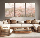 Pastel Grasses Wall Art Canvas Print – Framed Soft Meadow