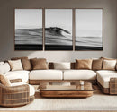 Black Wave Wall Art Canvas Print – Framed Abstract Surf by MyGreatCanvas | Canvas Wall Art Prints | Photo Prints & Wall Decor