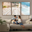 Beach Wall Art Canvas Print – Framed Coastal Seascape Summer