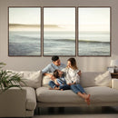 Coastal Cliffs Wall Art Canvas Print – Misty Ocean Seascape