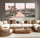 Joshua Tree Wall Art Canvas Print – Framed Desert Road Scene by MyGreatCanvas | Canvas Wall Art Prints | Photo Prints & Wall Decor