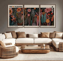 Modern Japanese Wall Art Canvas Print – Framed Abstract