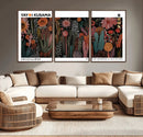 Modern Japanese Wall Art Canvas Print – Framed Abstract
