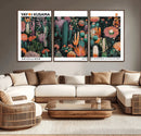 Modern Japanese Wall Art Canvas Print – Framed Abstract