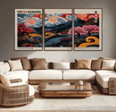 Modern Japanese Wall Art Canvas Print – Framed Contemporary