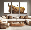 Highland Cow Wall Art Canvas Print – Framed Farmhouse Rustic by MyGreatCanvas | Canvas Wall Art Prints | Photo Prints & Wall Decor