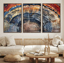 Tree Rings Wall Art Canvas Print – Framed Wood Art Picture by MyGreatCanvas | Canvas Wall Art Prints | Photo Prints & Wall Decor