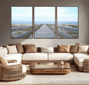Beach Boardwalk Wall Art Canvas Print – Framed Coastal