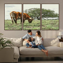 Texas Longhorn Wall Art Canvas Print – Rustic Western Ranch by MyGreatCanvas | Canvas Wall Art Prints | Photo Prints & Wall Decor