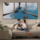 Tropical Palm Trees Wall Art Canvas Print – Framed