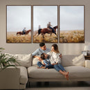 Western Cowboys Wall Art Canvas Print – Rustic Prairie
