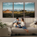 Rustic Farmhouse Wall Art Canvas Print – Teton Range Mormon