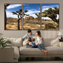 Joshua Tree Desert Wall Art Canvas Print – Framed
