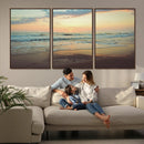 Sunset Seascape Wall Art Canvas Print – Framed Pastel Ocean