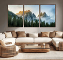 Wilderness Wall Art Canvas Print – Misty Forest Nature