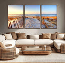 Ocean Sunset Wall Art Canvas Print – Nautical Beach