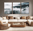 Foggy Forest Landscape Wall Art Canvas Print – Misty by MyGreatCanvas | Canvas Wall Art Prints | Photo Prints & Wall Decor