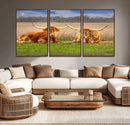 Texas Longhorn Pair Wall Art Canvas Print – Peaceful Rustic by MyGreatCanvas | Canvas Wall Art Prints | Photo Prints & Wall Decor