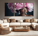 Black Beauty Petal Crown Wall Art Canvas Print – Floral by MyGreatCanvas | Canvas Wall Art Prints | Photo Prints & Wall Decor