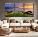 Pebble Beach Golf Wall Art Canvas Print – Iconic Coastal by MyGreatCanvas | Canvas Wall Art Prints | Photo Prints & Wall Decor