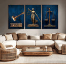 Lady Justice Wall Art Canvas Print – Elegant Gold Legal by MyGreatCanvas | Canvas Wall Art Prints | Photo Prints & Wall Decor