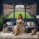 Chicago Bears Soldiers Field Wall Art Canvas Print – Framed