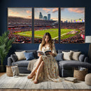 Chicago Bears Soldiers Field Wall Art Canvas Print – Framed