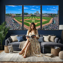 Wrigley Field Baseball Stadium Canvas Wall Art – Packed