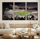 Epic Night Football Stadium Wall Art Canvas Print, Fireworks by MyGreatCanvas | Canvas Wall Art Prints | Photo Prints & Wall Decor