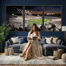 Penn State Stadium Wall Art – White Out Football Game Canvas