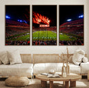 Jordan-Hare Football Stadium Wall Art Canvas Print, Football by MyGreatCanvas | Canvas Wall Art Prints | Photo Prints & Wall Decor