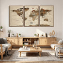 World Map Canvas Print – Framed Detailed Map of the World by MyGreatCanvas | Canvas Wall Art Prints | Photo Prints & Wall Decor