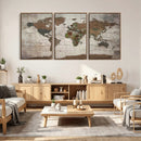 World Map Canvas Print – Framed Detailed Map of the World by MyGreatCanvas | Canvas Wall Art Prints | Photo Prints & Wall Decor